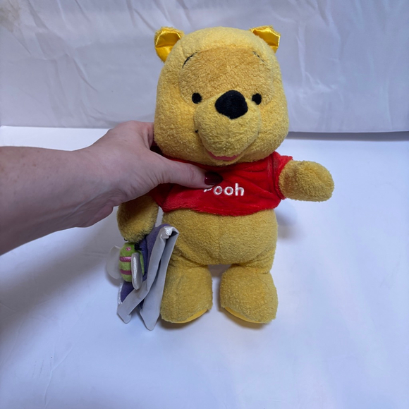 Disney Winnie the Pooh Bear Plush 11” Lovey Rattle Toy Soft Stuffed Animal - Picture 5 of 12